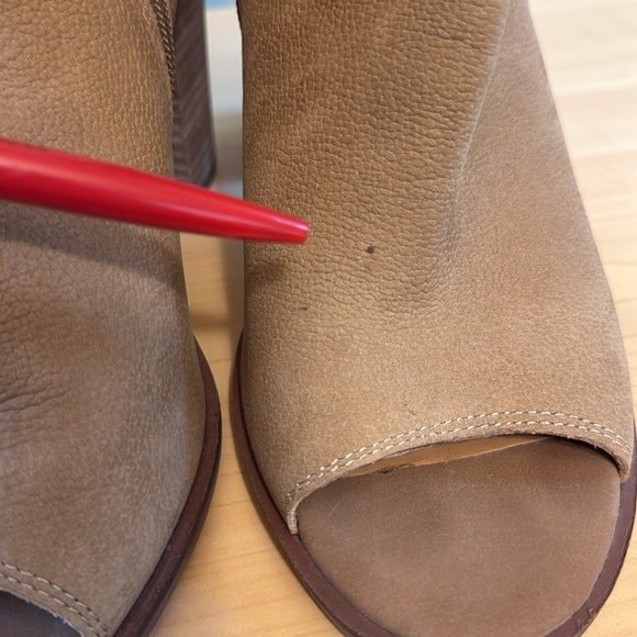 Lucky Brand Womens Sesame Augusta Brown Lamija Ankle Booties Boots 9.5 - Picture 6 of 10